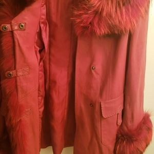 Genuine leather coat